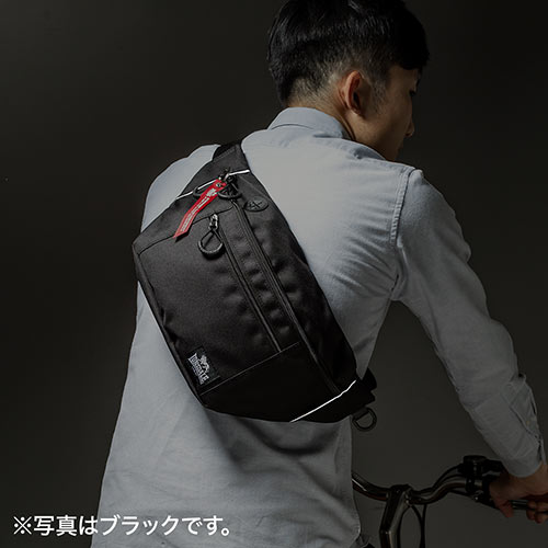 ウエストバッグ（ボディバッグ・ワンショルダーバッグ・斜めがけバッグ・ワンショルダー・7ポケット・ロンズデール・ネイビー）