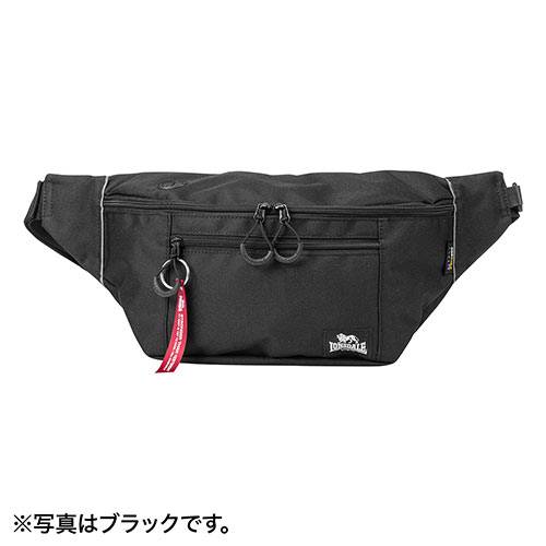 ウエストバッグ（ボディバッグ・ワンショルダーバッグ・斜めがけバッグ・ワンショルダー・7ポケット・ロンズデール・ネイビー）