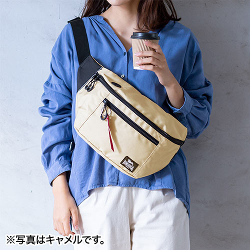 ウエストバッグ（ボディバッグ・ワンショルダーバッグ・斜めがけバッグ・ワンショルダー・7ポケット・ロンズデール・ネイビー）