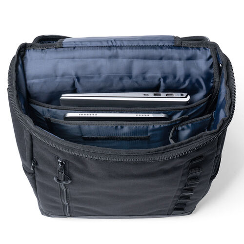 リュック（スクエア・ロゴレス・16インチ・PC収納・通学・通勤・カジュアル・多機能・メンズ・ビジネス・ボックスパック・バックパック・大容量・26L・A4収納・ブラック）