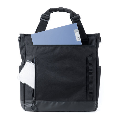 3WAYトートバッグ｜PC収納・A4対応・通勤通学・21L・黒