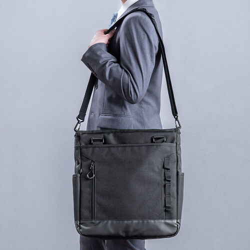 3WAYトートバッグ｜PC収納・A4対応・通勤通学・21L・黒