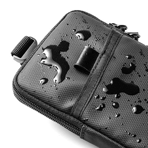 スマホポーチ（リュックベルト用・ベルト取付・3通り設置可能・耐水生地・ブラック） EZ2-BAGOP1WP