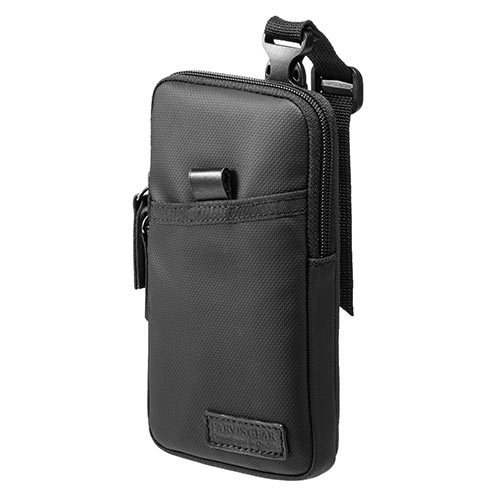 スマホポーチ（リュックベルト用・ベルト取付・3通り設置可能・耐水生地・ブラック） EZ2-BAGOP1WP
