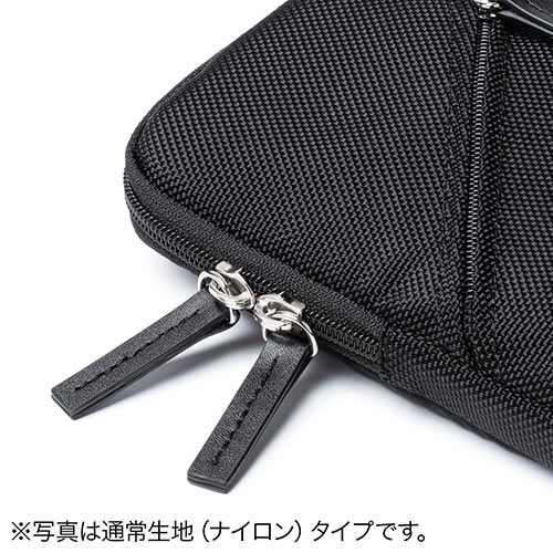 スマホポーチ（リュックベルト用・ショルダーベルト取付・6.5インチ対応・スマホケース・シングル・耐水生地・ブラック）
