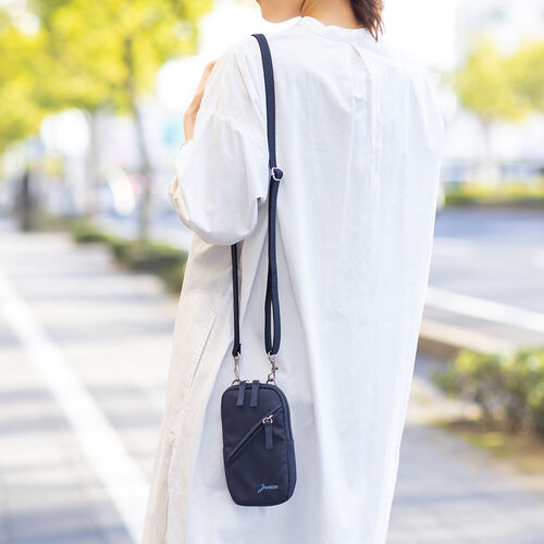 スマホポーチ（ショルダーポーチ・スマホショルダー・斜め掛け・スマホポシェット・ネイビー）