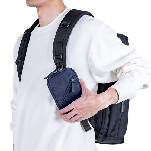 スマホポーチ（ショルダーポーチ・スマホショルダー・斜め掛け・スマホポシェット・ネイビー）