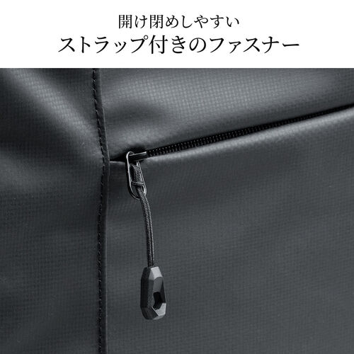3WAYトートバッグ（Reebok・防水生地・手提げ・肩掛け・リュック・ショルダー・長さ調整・大容量20L・A4収納・ビジネストート・15.6インチPC対応・ロゴホワイト)