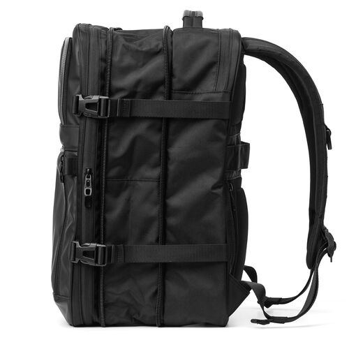 リュック（拡張・22～33リットル・大容量・16インチ・PCリュック・バックパック・出張・旅行・ビジネス・撥水・通勤・多機能・大型・メンズ・シンプル・多収納・ブラック）