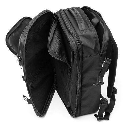 リュック（拡張・22～33リットル・大容量・16インチ・PCリュック・バックパック・出張・旅行・ビジネス・撥水・通勤・多機能・大型・メンズ・シンプル・多収納・ブラック）