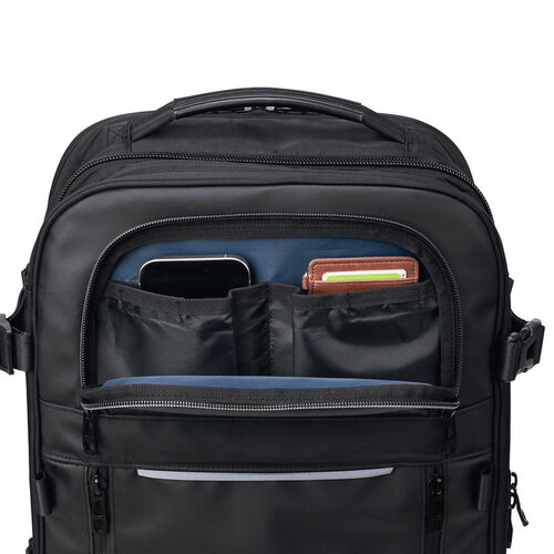 リュック（拡張・22～33リットル・大容量・16インチ・PCリュック・バックパック・出張・旅行・ビジネス・撥水・通勤・多機能・大型・メンズ・シンプル・多収納・ブラック）