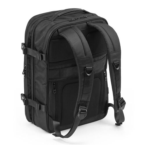 リュック（拡張・22～33リットル・大容量・16インチ・PCリュック・バックパック・出張・旅行・ビジネス・撥水・通勤・多機能・大型・メンズ・シンプル・多収納・ブラック）