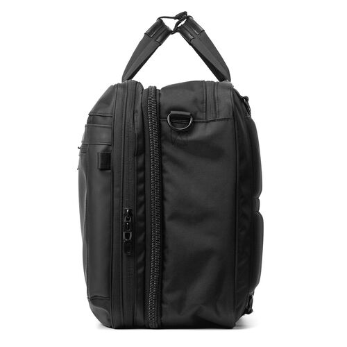 3WAYビジネスバッグ（拡張・26～39リットル・大容量・16インチ・PCバッグ・バックパック・ショルダー・手提げ・出張・撥水・通勤・多機能・大型・メンズ・シンプル・多収納・ブラック）