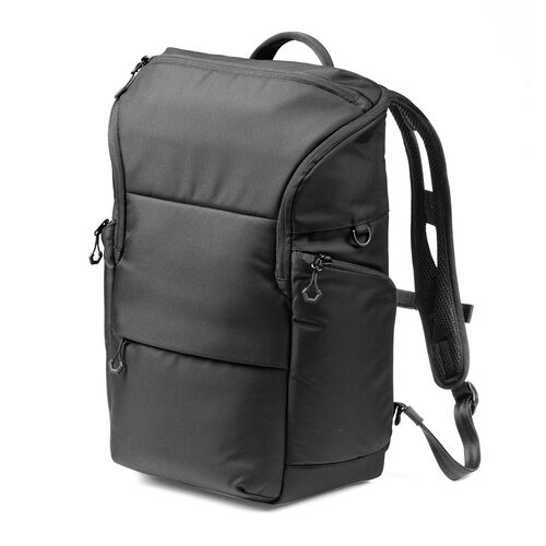 ビジネスリュック SPACE-WING（ラダー形状ショルダーベルト・20リットル・軽量・ビジネスバッグパック・通勤バッグ・ブラック）