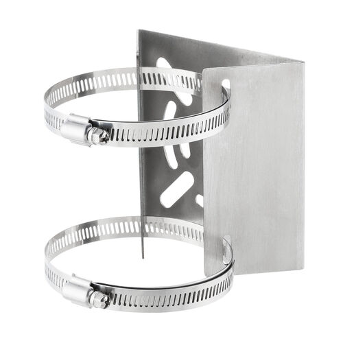 カメラ取付金具（防犯カメラ取付・ステンレス製・センサーライト・ミラー・円柱・ポール用・ダミーカメラ・監視カメラ・接続金具・止め金具・連結金具・ドライバー付属）