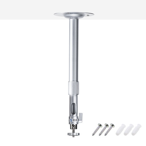 防犯カメラスタンド（長さ伸縮タイプ・32.8～51.5cm・ストレート・カメラ用ブラケット・カメラマウント・壁面固定・天井取付）