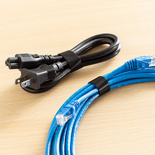 ケーブルタイ（面ファスナー・ブラック・9m）