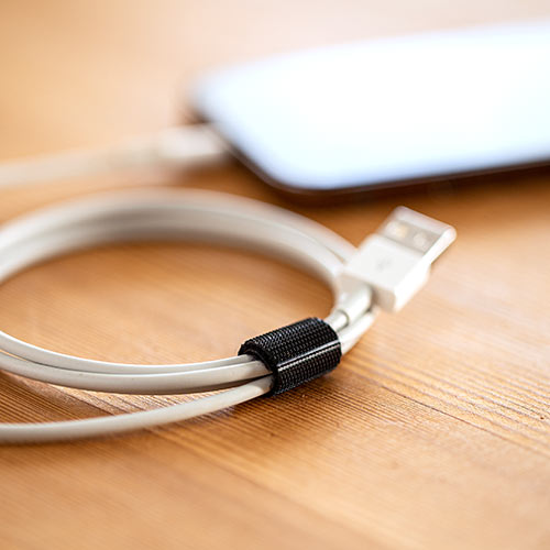 ケーブルタイ（面ファスナー・ブラック・9m）