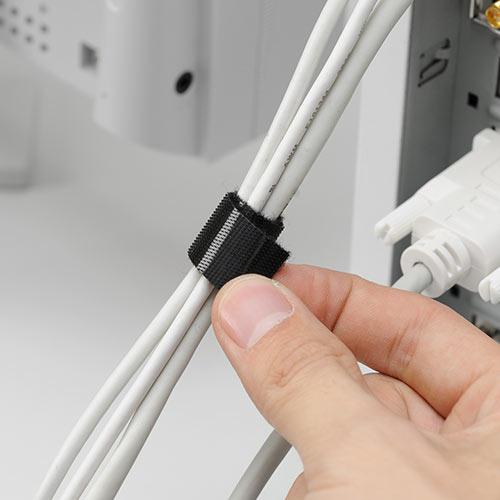 ケーブルタイ（面ファスナー・ブラック・9m）