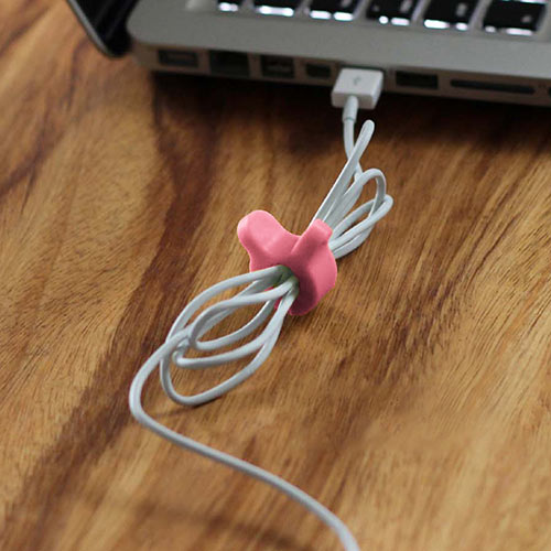 ケーブルクリップ（イヤホン・マグネット・すっきり・まとめる・4個入り）