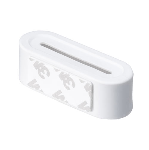 ケーブルホルダー（ケーブルアクセサリ・コードホルダー・ケーブル落下防止・シリコン製・テープ貼り付け・2個入り・ホワイト）