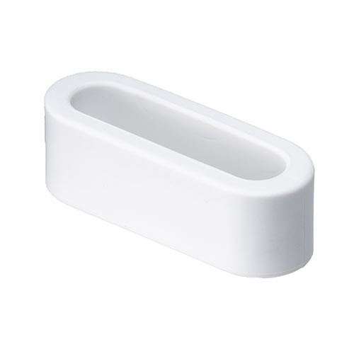 ケーブルホルダー（ケーブルアクセサリ・コードホルダー・ケーブル落下防止・シリコン製・テープ貼り付け・2個入り・ホワイト）