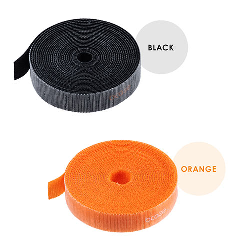 ケーブルタイ（結束バンド・手で裂く・ちぎる・ケーブルアクセサリ・ケーブルまとめ・3m・ブラック）