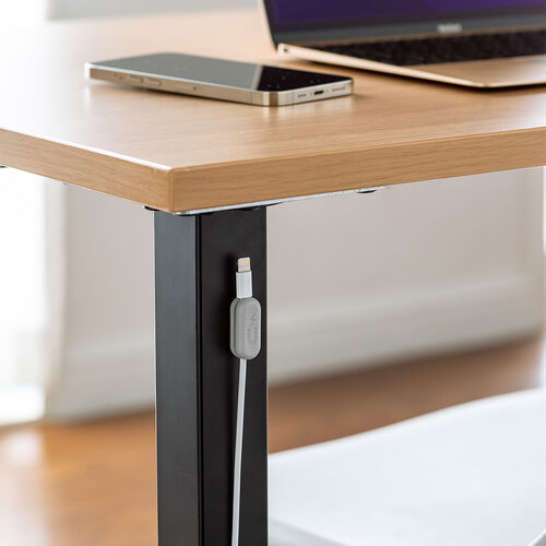 ケーブルホルダー（マグネット・固定・2個セット・ケーブルクリップ・ケーブル収納・コード・整理・配線・まとめる・磁石・便利グッズ・ホルダー10個・ベース2個入り・グレー）