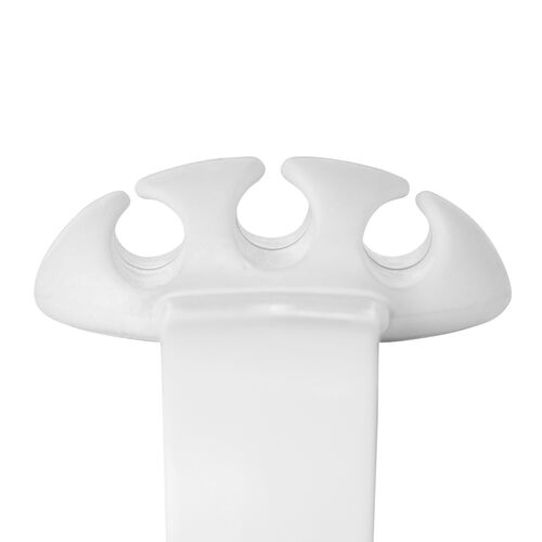 クリップ式ケーブルホルダー（テープ不要・挟み込み式・ケーブルアクセサリ・ケーブルクリップ・2個入り・ホワイト）