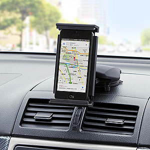 iPad mini・Nexus7車載ホルダー（7インチタブレット対応・ダッシュボード＆ヘッドレスト取り付け）