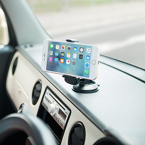 スマートフォン車載ホルダー（iPhone 12 mini/iPhone 12/iPhone 12 Pro/12 Pro Max・Androidスマートフォン対応・ダッシュボード取付・ゲル吸盤）
