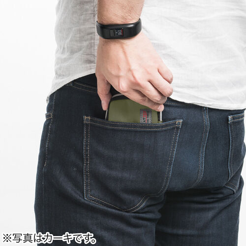 スマートキーケース（鍵・スマートキー・2個収納・カード2枚収納・外側ポケット・キーリング付き・ベージュ）