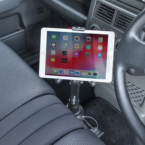 タブレット・スマートフォンホルダー（ドリンクホルダー・カップホルダー・角度調整・車載ホルダー・タブレット・スマートフォン）