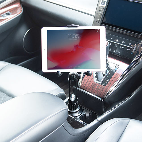 タブレット・スマートフォンホルダー（ドリンクホルダー・カップホルダー・角度調整・車載ホルダー・タブレット・スマートフォン）