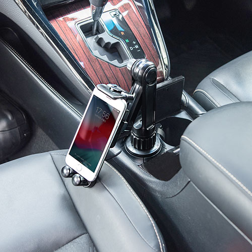 タブレット・スマートフォンホルダー（ドリンクホルダー・カップホルダー・角度調整・車載ホルダー・タブレット・スマートフォン）