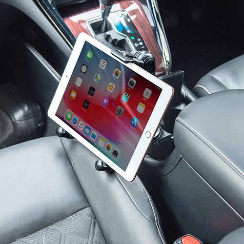 タブレット・スマートフォンホルダー（ドリンクホルダー・カップホルダー・角度調整・車載ホルダー・タブレット・スマートフォン）
