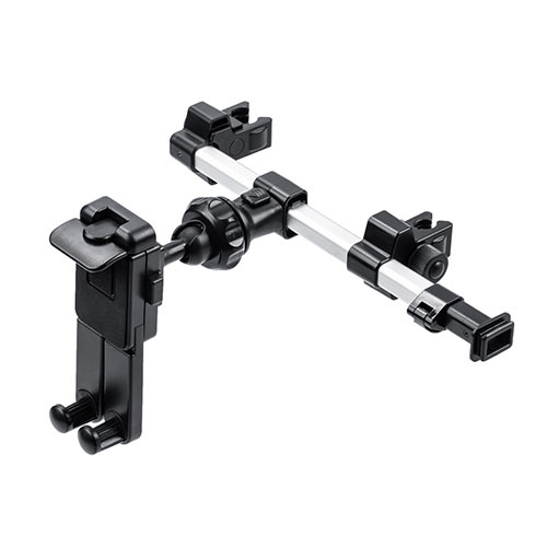 車載ヘッドレストホルダー（ヘッドレスト・タブレット・スマートフォン・後部座席用・位置調整）