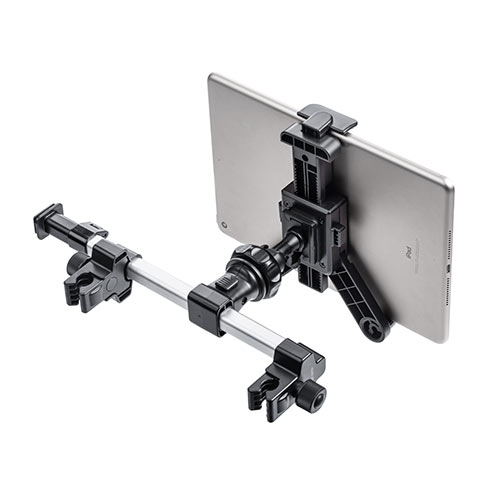 車載ヘッドレストホルダー（ヘッドレスト・タブレット・スマートフォン・後部座席用・位置調整）