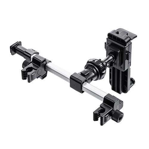 車載ヘッドレストホルダー（ヘッドレスト・タブレット・スマートフォン・後部座席用・位置調整）