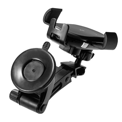 スマートフォン用車載ホルダー（自動開閉・オートホールド・Qi充電・ワイヤレス充電・吸盤取り付け・iPhone）