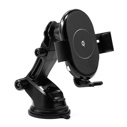 スマートフォン用車載ホルダー（自動開閉・オートホールド・Qi充電・ワイヤレス充電・吸盤取り付け・iPhone）