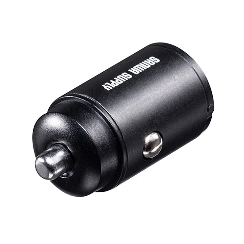 カーチャージャー Type-A×1（車載充電器 30W対応 5V/2.4A 急速充電 シガーソケット 12V/24V対応 コンパクト）