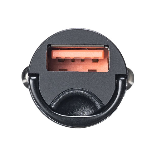 カーチャージャー Type-A×1（車載充電器 30W対応 5V/2.4A 急速充電 シガーソケット 12V/24V対応 コンパクト）