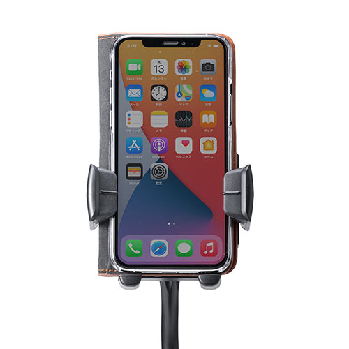 スマホ車載ホルダー ドリンクホルダー固定 フレキシブルアーム カップホルダー付き ペン立て シガーソケット USB充電