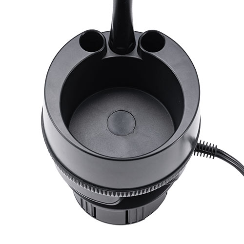 スマホ車載ホルダー ドリンクホルダー固定 フレキシブルアーム カップホルダー付き ペン立て シガーソケット USB充電