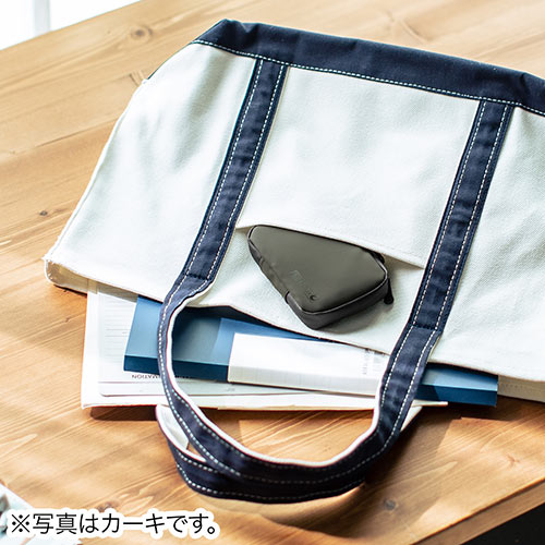 スマートキーケース スマートキー2個収納 カード2枚収納 防水 防塵 止水ファスナー 外側ポケット付き キーリング付属 ブラック