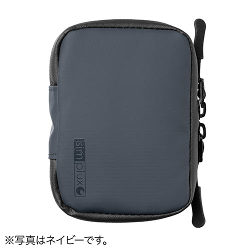 【アウトレット】スマートキーケース スマートキー2個収納 カード2枚収納 防水 防塵 止水ファスナー 外側ポケット付き キーリング付属 カーキ