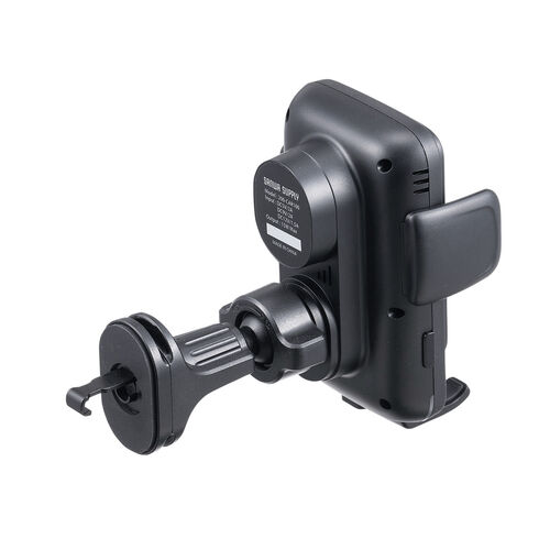 車載ホルダー（ワイヤレス充電・充電コイル自動検知・自動開閉・吸盤取り付け・エアコン取り付け・最大15W・急速充電・スマートフォン・iPhone・Android）