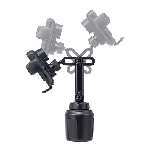 車載ホルダー（ワイヤレス充電・充電コイル自動検知・自動開閉・ドリンクホルダー取り付け・エアコン取り付け・最大15W・急速充電・スマートフォン・iPhone・Android）