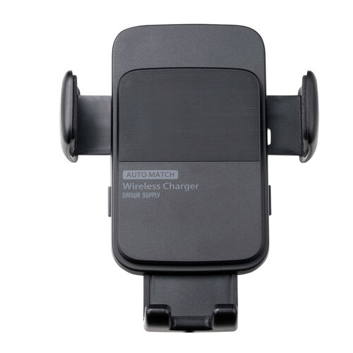 車載ホルダー（ワイヤレス充電・充電コイル自動検知・自動開閉・ドリンクホルダー取り付け・エアコン取り付け・最大15W・急速充電・スマートフォン・iPhone・Android）